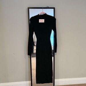 Ellie Black Long Sleeve Dress